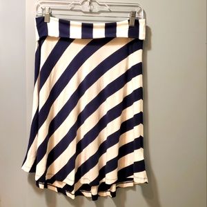 Nautical Navy & White Gap skirt | Size M